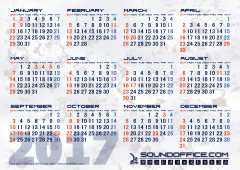 2017年通常版カレンダー
